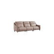 American Eagle Design EK2230 Peach Leather Extra Long Sofa with 1 Power Recliner