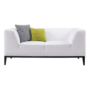 American Eagle Design EK2230 Peach Leather Extra Long Sofa with 1 Power Recliner