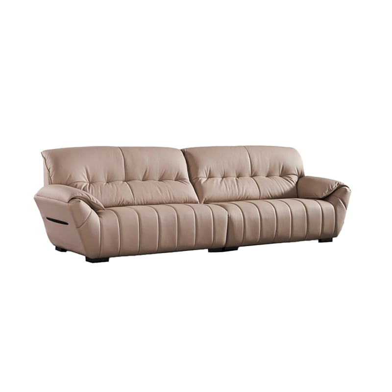 American Eagle Design EK2233 Peach Italian Top Grain Leather Extra Long Sofa