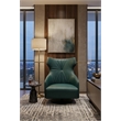 American Eagle Design EK-Y1013 Turquoise Swivel Top Grain Leather Accent Chair