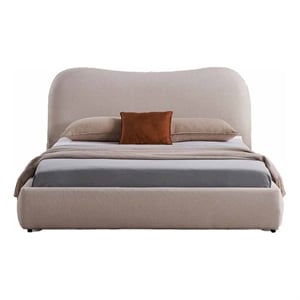 American Eagle  B-D080-Q Modern Contemporary Sofa Ivory Fabric Queen Size Bed