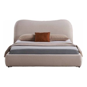 American Eagle B-D080-CK Modern Contemporary Ivory Fabric California King Bed
