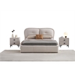 American Eagle B-D082-CK Modern Contemporary Ivory Fabric California King Bed
