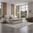 American Eagle B-D082-CK Modern Contemporary Ivory Fabric California King Bed