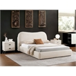 American Eagle  NS-D080 Modern Contemporary Ivory Fabric Nightstand