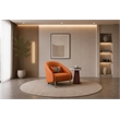 American Eagle Design EK-Y1012-ORG Modern Chic Orange Leather Accent Chair