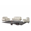 American Eagle AE208-IV-CHR Modern Contemporary Ivory Faux Leather Chair