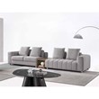 American Eagle AE2379-LG Light Gray Fabric Extra Long Sofa Console Table Set