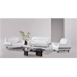 American Eagle AE709-W-CHR Modern Contemporary White Faux Leather Chair