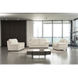 American Eagle EK045-IV-CHR Ivory Italian Top Grain Leather Chair