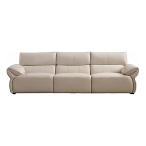 American Eagle EK-D833-IV-4S Ivory Italian Top Grain Leather Extra Long Sofa