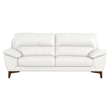 EK080 White Color With Italian Leather Sofa