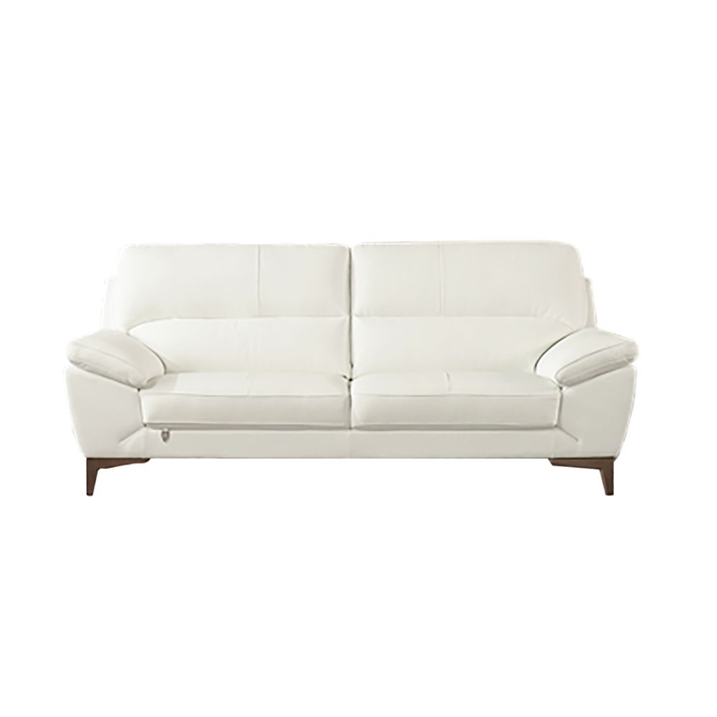 EK080 White Color With Italian Leather Sofa