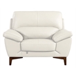EK080 White Color With Italian Leather Chair