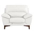 EK080 White Color With Italian Leather Chair