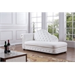 AE-L501L White Color Faux Leather Right Facing Chaise Lounge