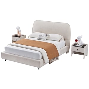 B-Y2006-Q Fabric Q Sized Bed