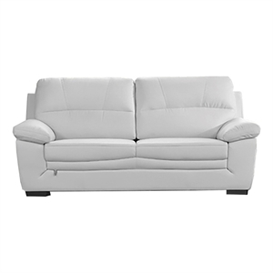 American Eagle EK045-W-SF White Italian Leather Sofa