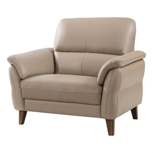 EK073 Tan Color With Italian Top Grain Leather Chair