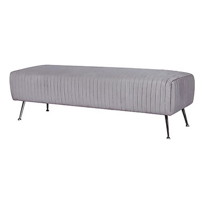 OT-Z001 Upholstered Gray Ottoman
