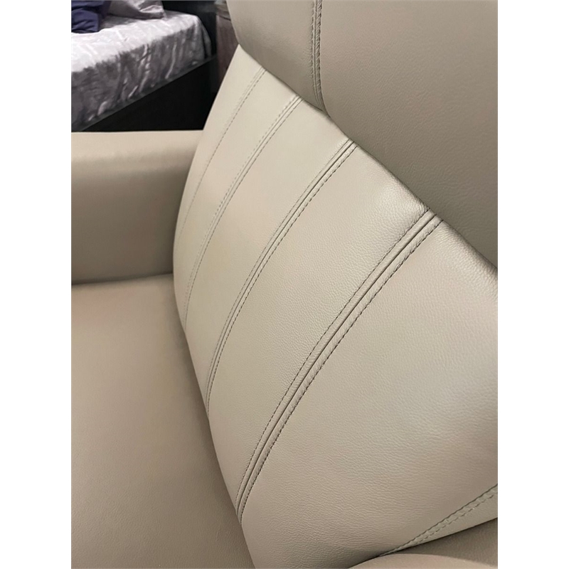 EK-CH538 Dark Tan Genuine Leather Swivel Chair