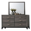 Sierra Contemporary Dresser Made with Wood in Gray Color