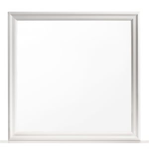 Brooklyn Modern Portrait Frame Mirror made with Wood in White(NO DRESSER)