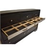 Matrix Traditional Style 7-Drawer Dresser in Black made with Wood