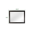 Matrix Traditional Style Mirror in Black Color made with Wood