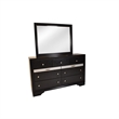 Matrix Traditional Style Mirror in Black Color made with Wood