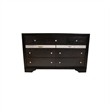 Matrix Traditional Style Queen 4 PC Storage Bedroom Set in Black made with Wood