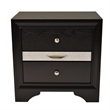 Matrix Traditional Style King 4 PC Storage Bedroom Set in Black made with Wood