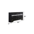 Matrix Traditional Style King 5 PC Storage Bedroom Set in Black made with Wood