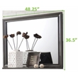 Matrix Traditional Style Mirror in Gray Color made with Wood