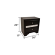 Matrix Traditional Style Queen 4 Pc Storage Bedroom Set in Gray made with Wood