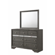 Matrix Traditional Style King 5 PC Storage Bedroom set in Gray made with Wood