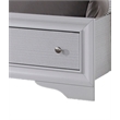 Matrix Traditional Wood King Storage Bed in White