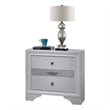 Matrix Traditional Style 2-Drawer Nightstand in White made with Wood