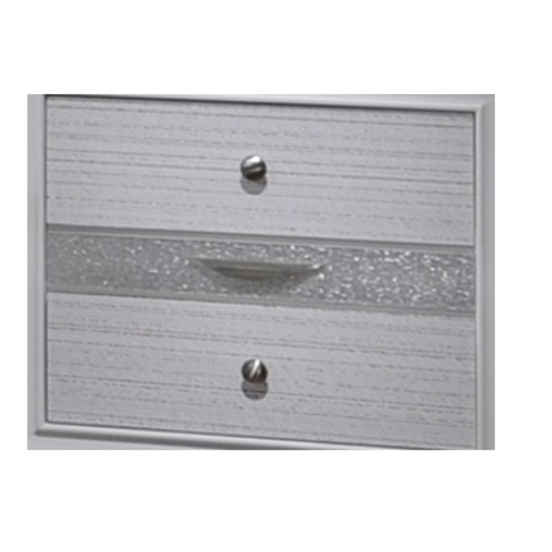 Matrix Traditional Style 2-Drawer Nightstand in White made with Wood