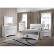 Matrix Traditional Style 5 Drawer Chest in White color made with Wood