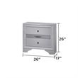 Matrix Traditional Style Queen 4 PC Storage Bedroom Set in White made with Wood