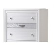 Matrix Traditional Style Queen 4 PC Storage Bedroom Set in White made with Wood