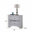 Matrix Traditional Style King 4 PC Storage Bedroom Set in White made with Wood