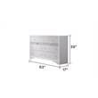 Matrix Traditional Style King 4 PC Storage Bedroom Set in White made with Wood