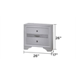 Matrix Traditional Style Queen 5 Pc Storage Bedroom set made with Wood in White