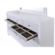 Matrix Traditional Style Queen 5 Pc Storage Bedroom set made with Wood in White