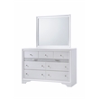 Matrix Traditional Style Queen 5 Pc Storage Bedroom set made with Wood in White
