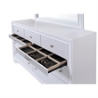 Matrix Traditional Style King 5 PC Storage Bedroom Set in White made with Wood