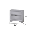 Matrix Traditional Style King 5 PC Storage Bedroom Set in White made with Wood