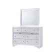 Matrix Traditional Style King 5 PC Storage Bedroom Set in White made with Wood